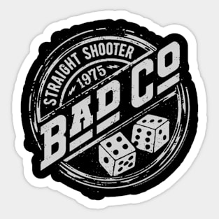 Bad Company - Straight Shooter Badge Sticker